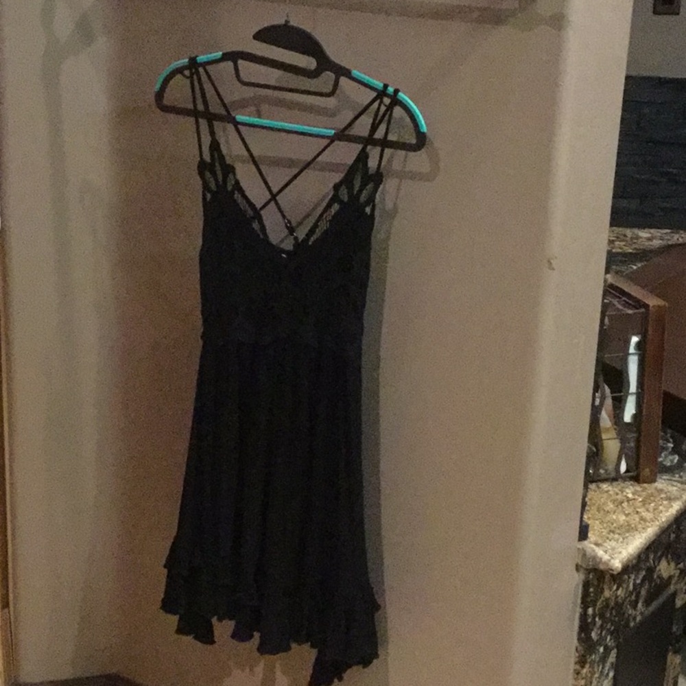 Black mini dress